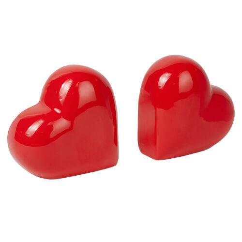Держатель для книг love, 14х14 см, красный, 2 шт.