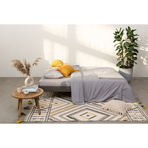 Покрывало базовое бежевого цвета из коллекции ethnic, 180х250 см 1