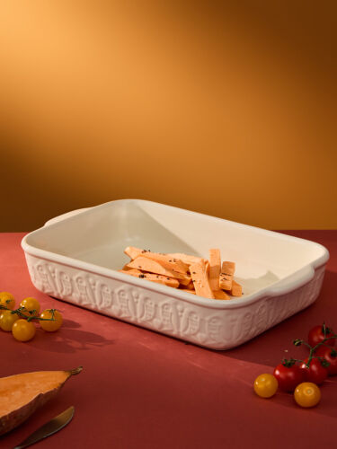 Блюдо для запекания birds of paradise, 36х23 см, кремовое 2