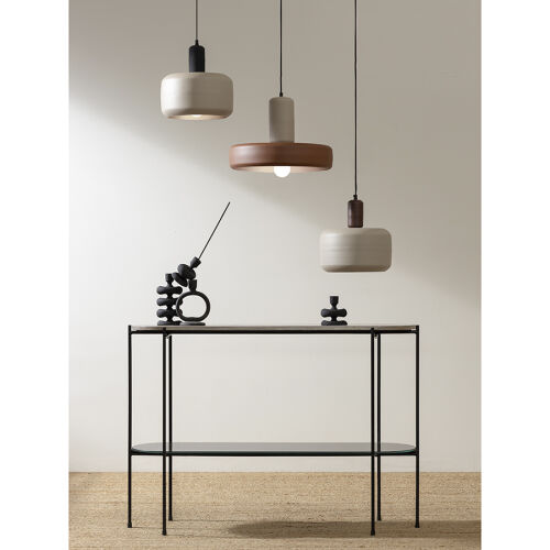 Светильник подвесной juko, D28х32 см, черный/бежевый 7