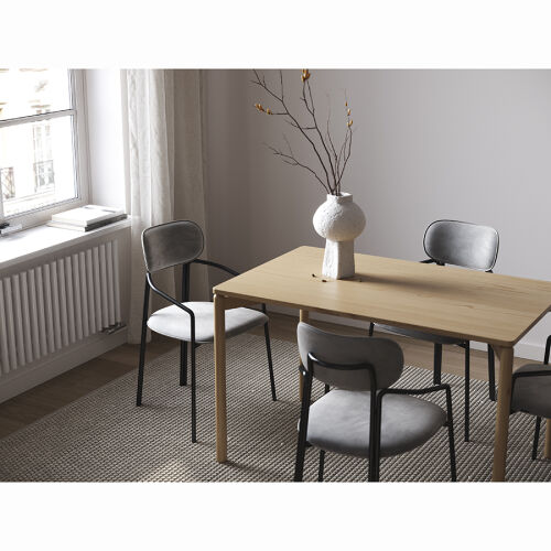 Стол обеденный saga, 75х120 см, ясень 2