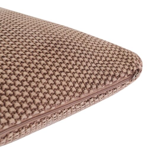 Подушка декоративная из стираного хлопка цвета мокко из коллекци 5