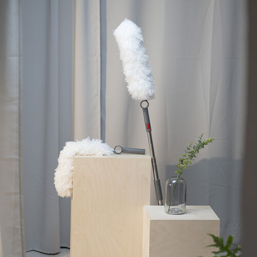 Съемное основание для швабры с метелкой из микрофибры 5