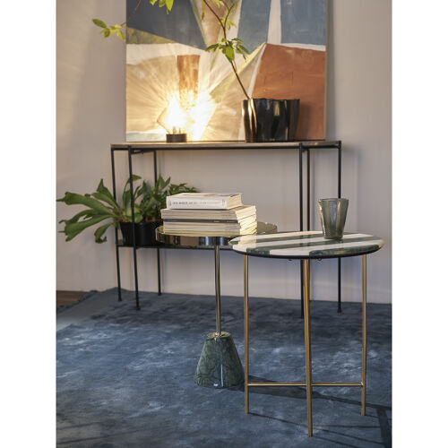 Столик кофейный kaya, D40,8 см, золотистый/зеленый 2