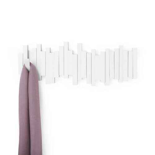 Вешалка настенная sticks, 49,3 см, белая, 5 крючков 3