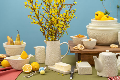 Масленка birds of paradise, кремовая 6