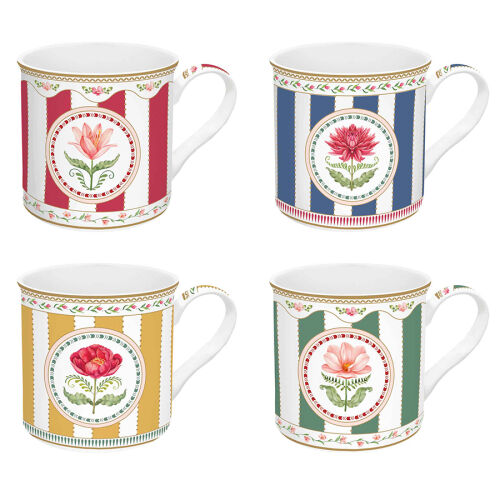 Набор кружек flowery, 300 мл, 4 шт.