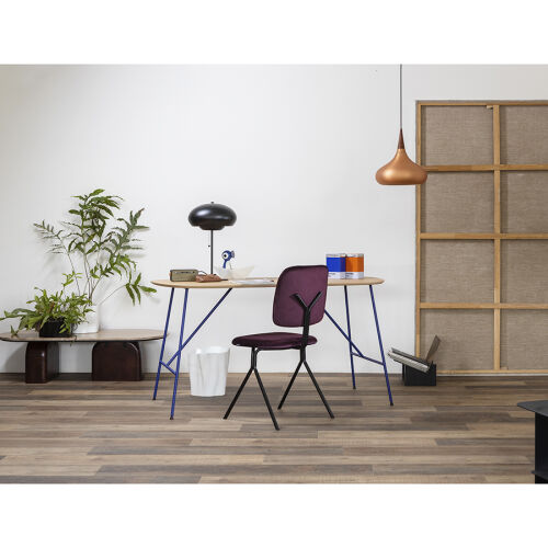 Стул ror, y, велюр, черный/пурпурный 3