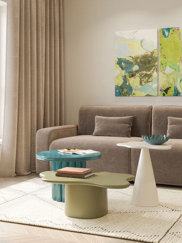 Столик приставной fluid, 56х52 см, морская пена 6