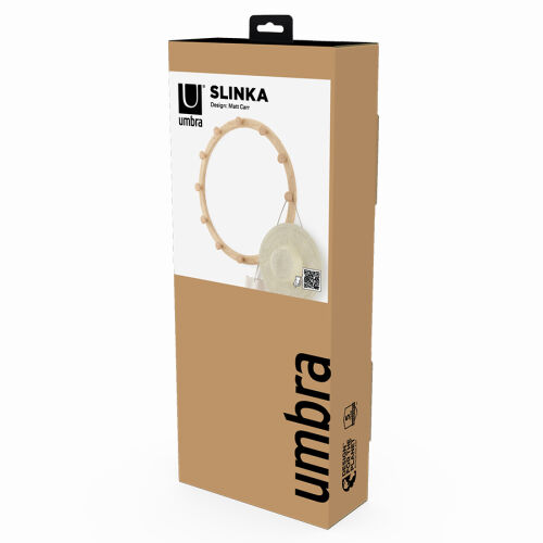 Вешалка настенная slinka, натуральное дерево 5