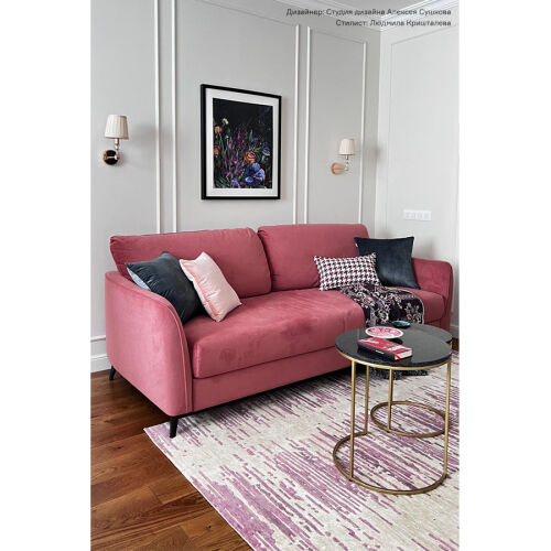 Набор из 2-х кофейных столиков hans, D40 см и D50 см, черный мра 7