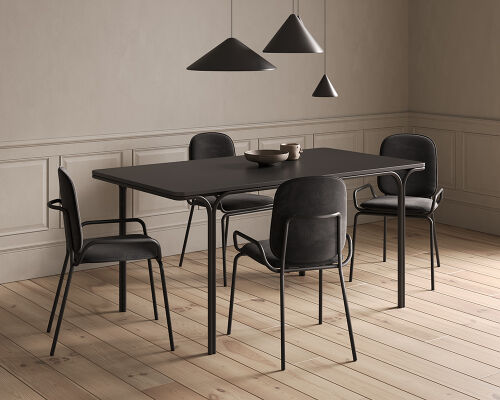 Стол обеденный ror, 85х120 см, черный 4