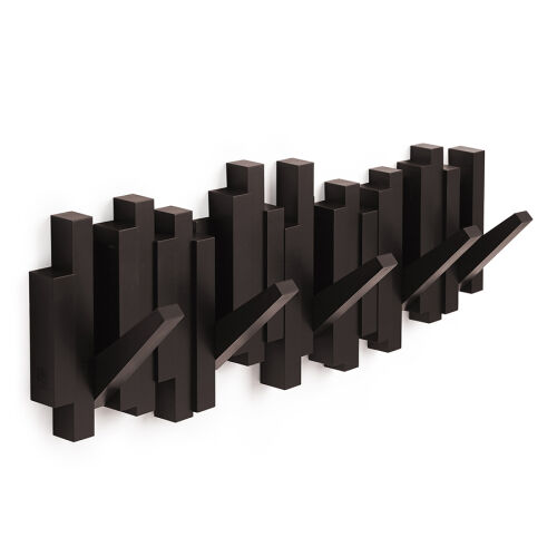 Вешалка настенная sticks, 49,3 см, эспрессо, 5 крючков 4 Вешалка настенная sticks, 49,3 см, эспрессо, 5 крючков 4