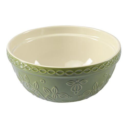 Миска зеленого цвета с рельефным узором Ягоды Тайги из коллекции 3