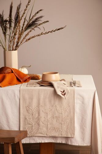 Дорожка на стол desert leaf из коллекции essential, 45х150 см 2