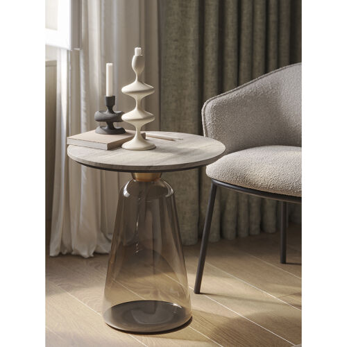 Столик кофейный odd, D50 см, бежевый 3