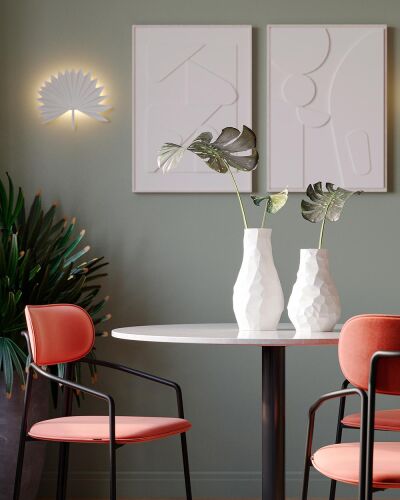 Светильник настенный palm leaf, 30х24 см, белый 5