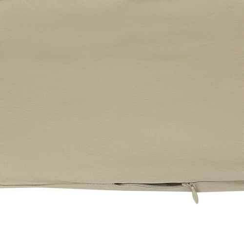 Комплект постельного белья из стираного перкаля бежево-серого цв 6