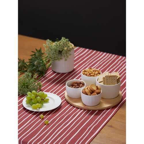 Менажница soft ripples, dual glazing, на деревянной подставке, 4 2