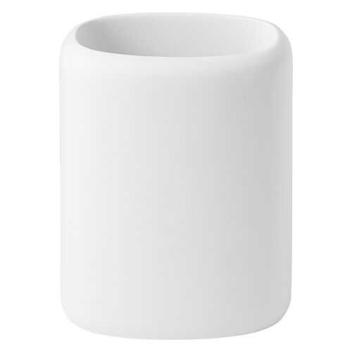 Стакан для зубных щеток slim, белый