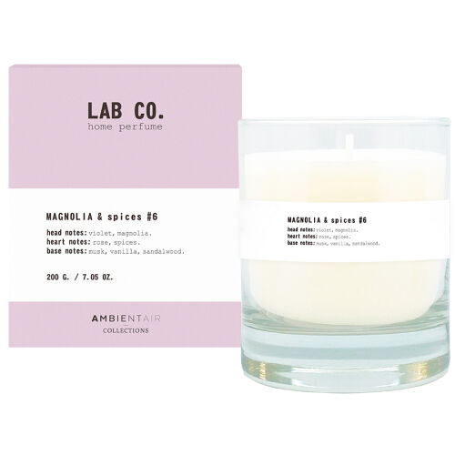 Свеча ароматическая lab co, magnolia&spices, 40 ч 1