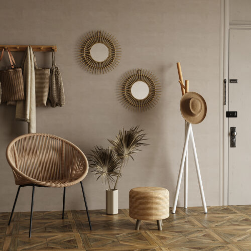 Вешалка напольная amundsen, 172 см, белая/натуральное дерево 4