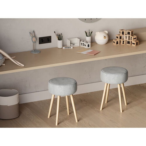 Табурет carter, букле, серо-голубой 2