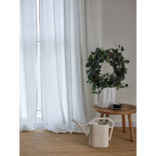 Штора из муслина с декором цвета карри из коллекции essential, 1 5