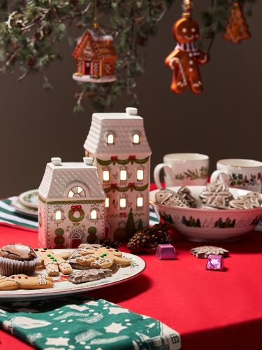 Домик с подсветкой olgod из коллекции new year essential, 16 см 1