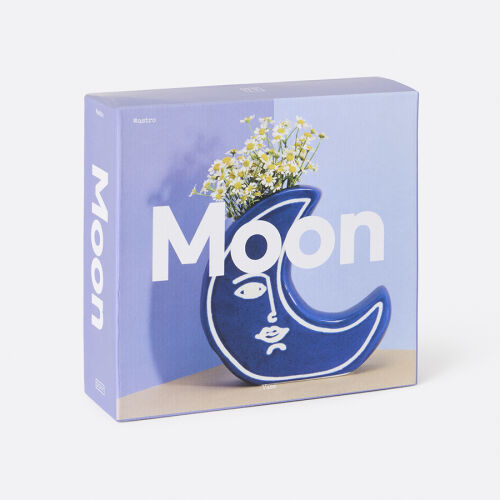 Ваза для цветов moon, 18 см, синяя 7 Ваза для цветов moon, 18 см, синяя 7