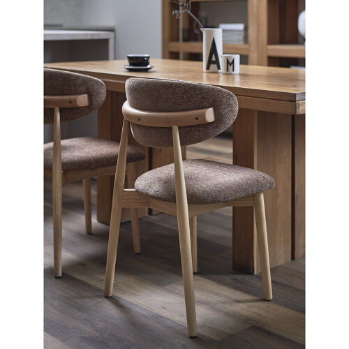 Стул stone, мягкий шенилл, кофе с молоком 5