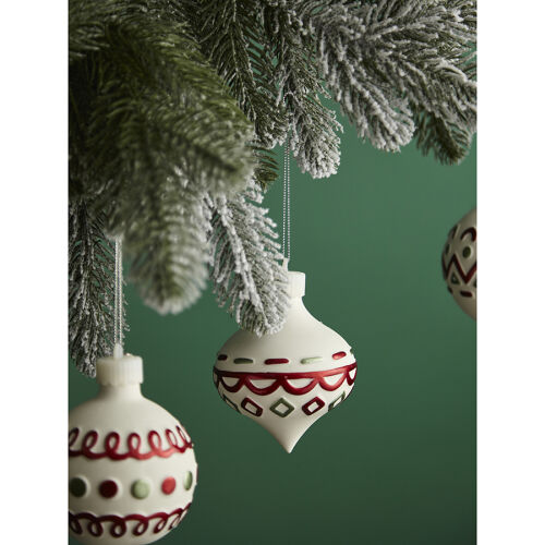 Набор ёлочных украшений с подсветкой festive embroidey из коллек 1 Набор ёлочных украшений с подсветкой festive embroidey из коллек 1