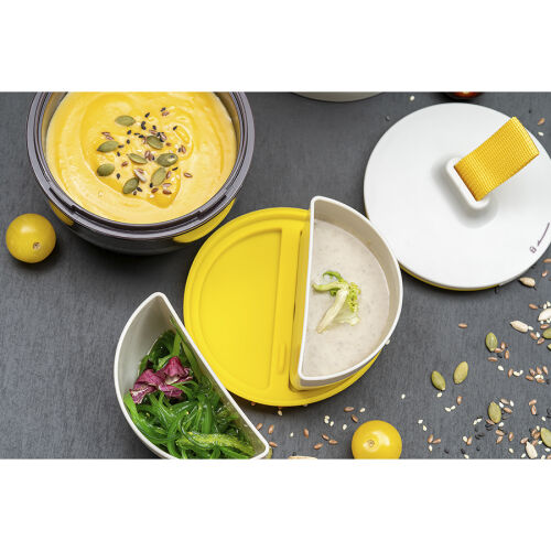 Ланч-бокс meals, 800 мл, светло-серый/темно-сливовый 2 Ланч-бокс meals, 800 мл, светло-серый/темно-сливовый 2