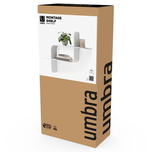 Полка настенная montage, белая 5