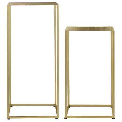 Набор из 2-х столиков mayen gold, золотистые 1