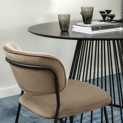 Стул eirill, велюр, светло-коричневый 7