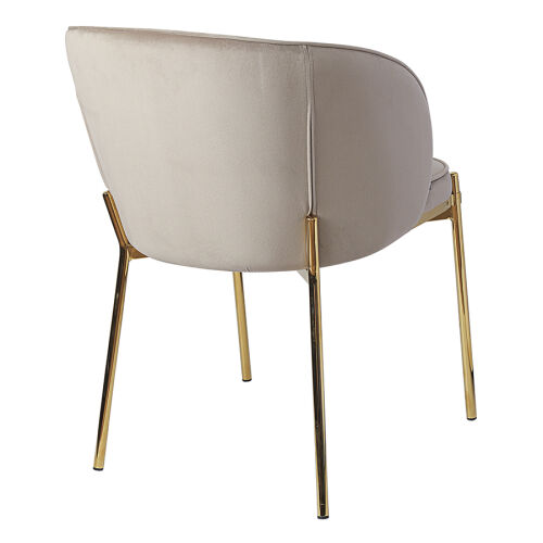 Стул coral, велюр, серо-бежевый 6