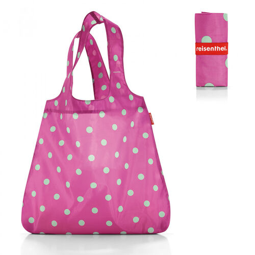 Сумка складная mini maxi shopper magenta dots 1 Сумка складная mini maxi shopper magenta dots 1