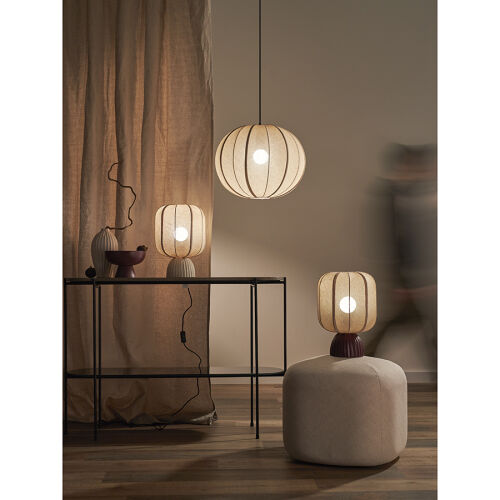 Лампа настольная texture rib, 27х39 см, бежевая 1