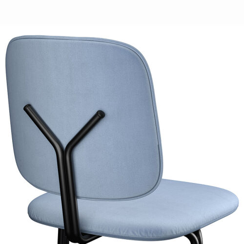 Стул ror, y, велюр, черный/голубой/желтый 6