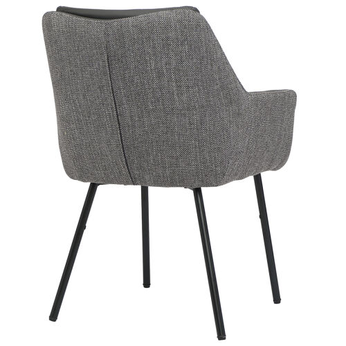 Стул allar, экокожа, рогожка, серый 3