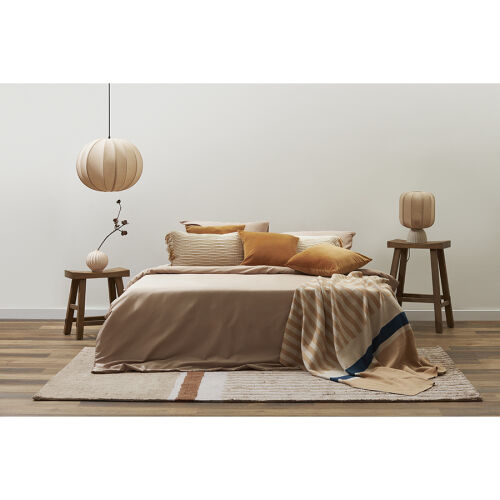 Плед из хлопка с рисунком tulip garden из коллекции terra, 130х1 5