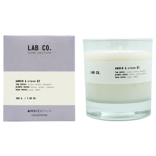 Свеча ароматическая lab co, amber&clove, 40 ч 1 Свеча ароматическая lab co, amber&clove, 40 ч 1