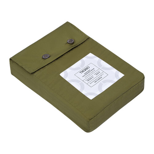 Комплект постельного белья из премиального сатина оливкового цве 7