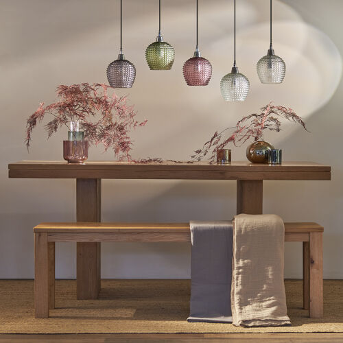 Светильник подвесной каскадный aurora, 110х18 см, сливовый/зелен 3