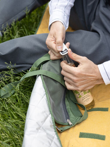 Плед для пикника и отдыха на пляже smart picnic, горчичный 7 Плед для пикника и отдыха на пляже smart picnic, горчичный 7