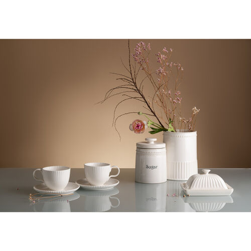 Банка для сахара белого цвета из коллекции kitchen spirit, 820 м 4 Банка для сахара белого цвета из коллекции kitchen spirit, 820 м 4