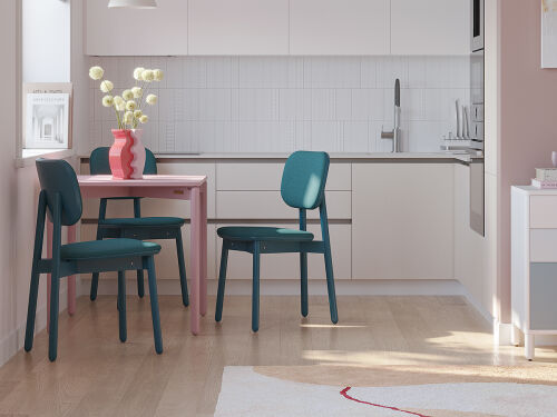 Стул saga, рогожка, сине-зеленый 2