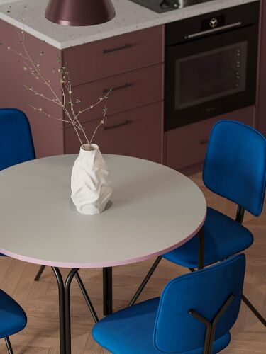 Стул ror, y, велюр, черный/темно-голубой 5