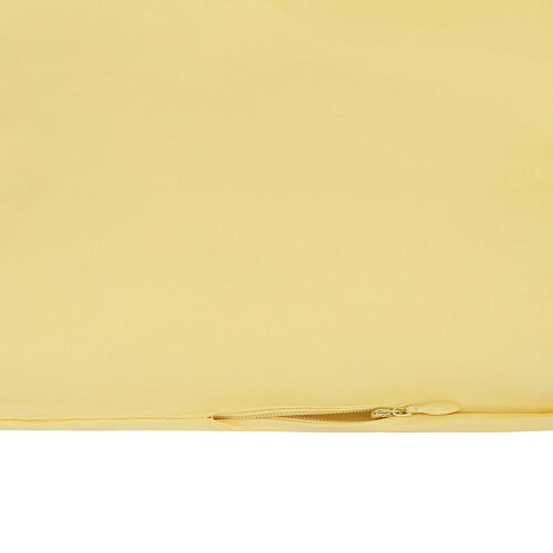 Комплект постельного белья из стираного перкаля светло-желтого ц 6